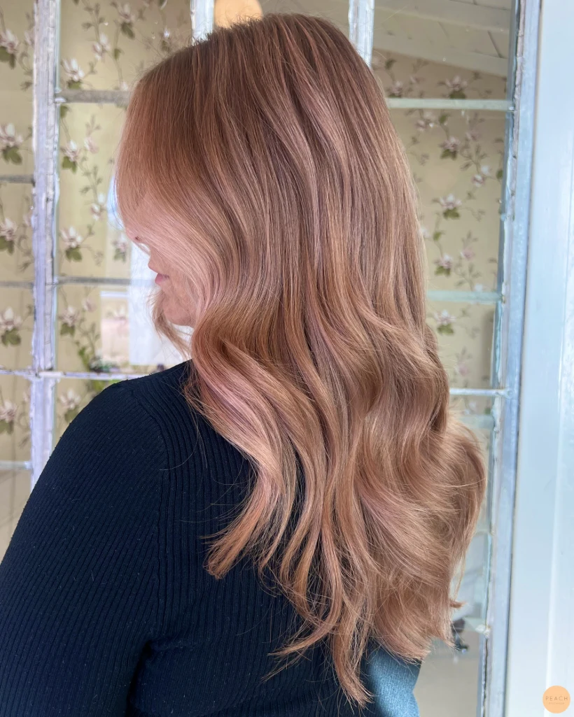 Rosé hårfärg