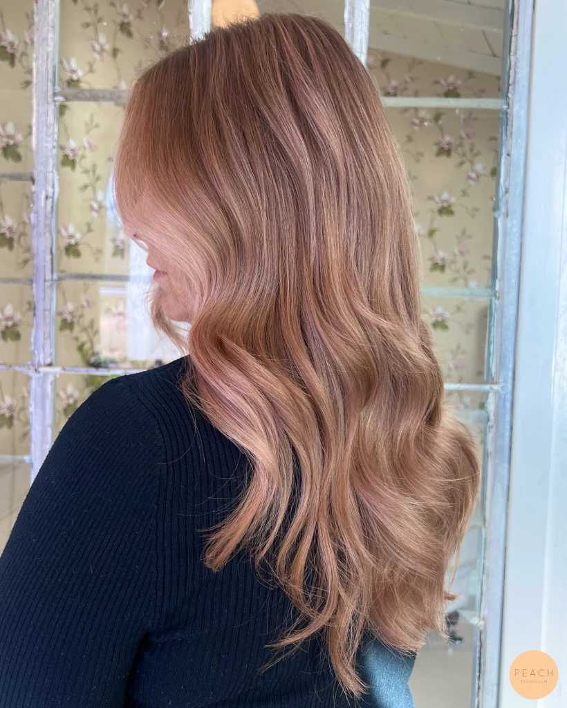 Rosé hårfärg
