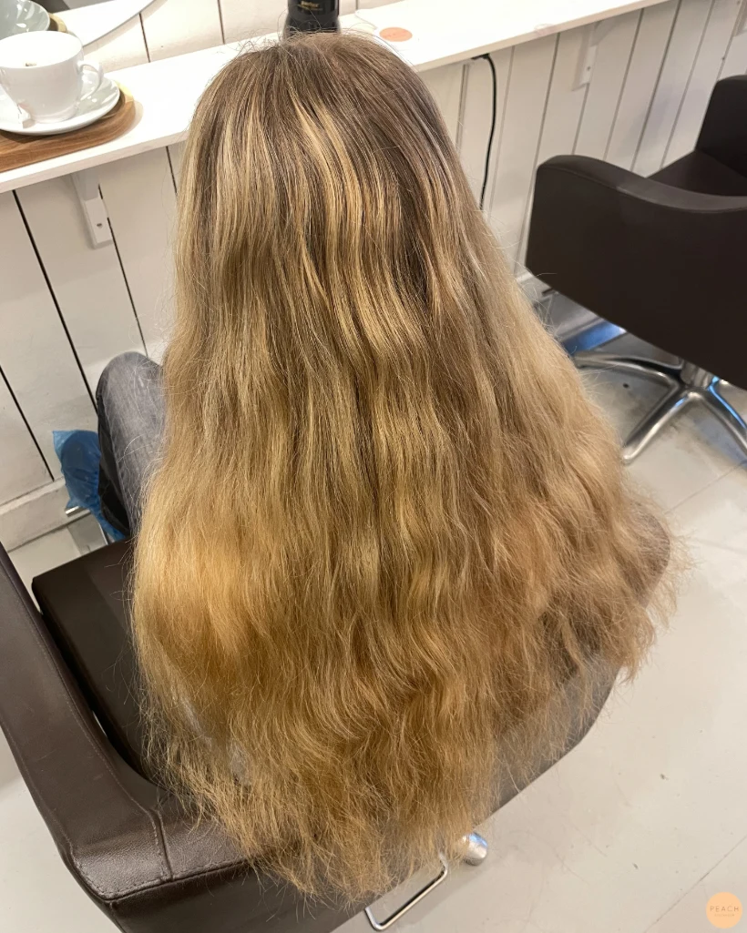 Caramel blonde hair color
