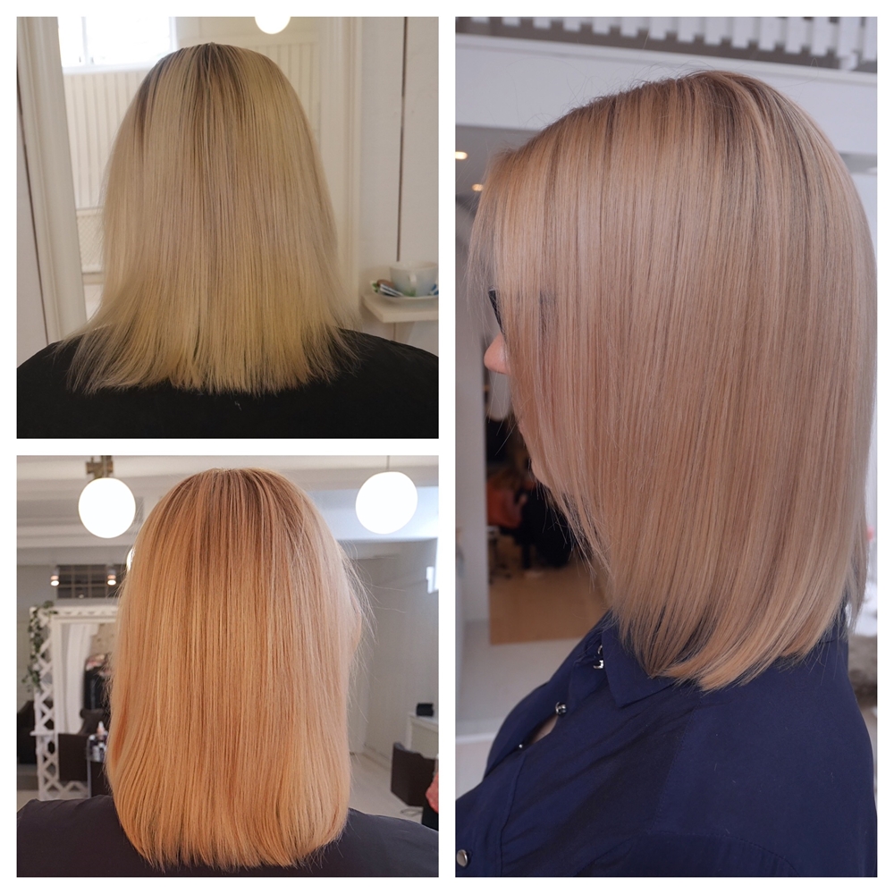 Rosé gold hair - koppar rosé hårfärg