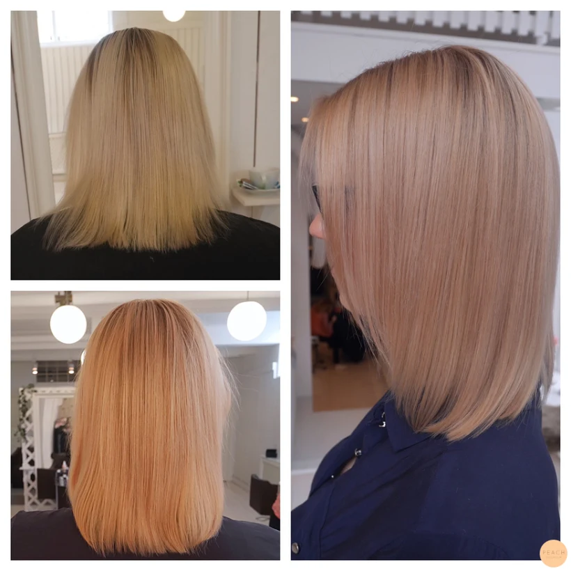 Rosé gold hair - koppar rosé hårfärg