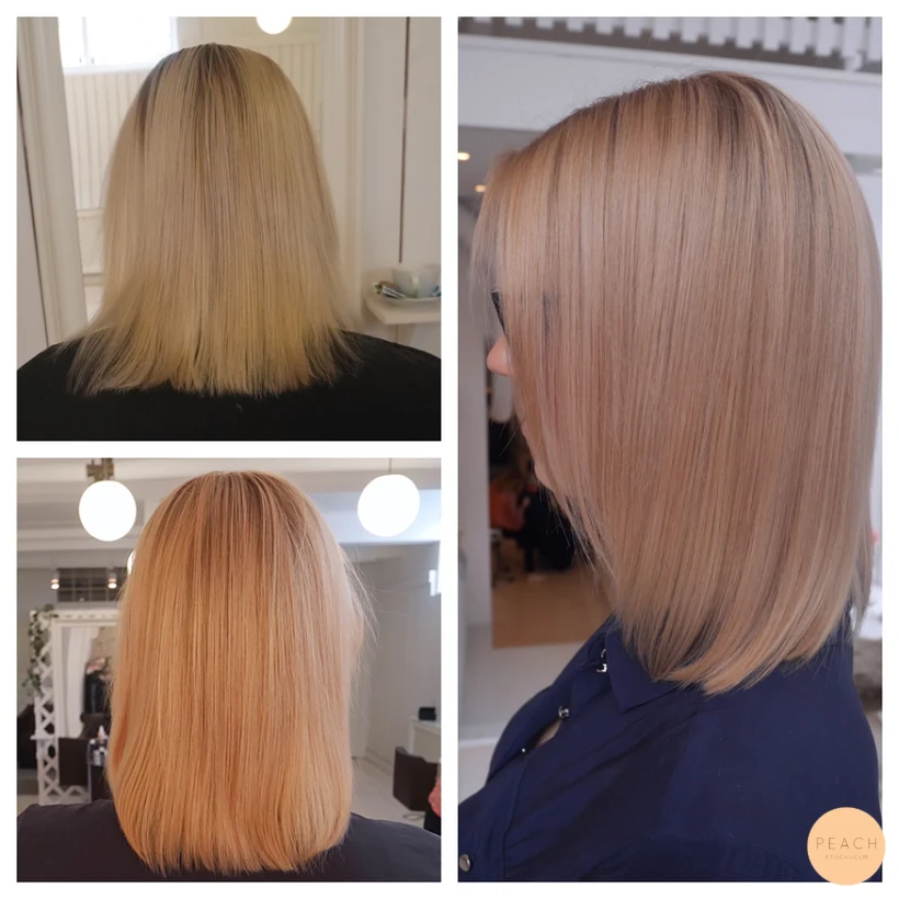 Rosé gold hair - koppar rosé hårfärg