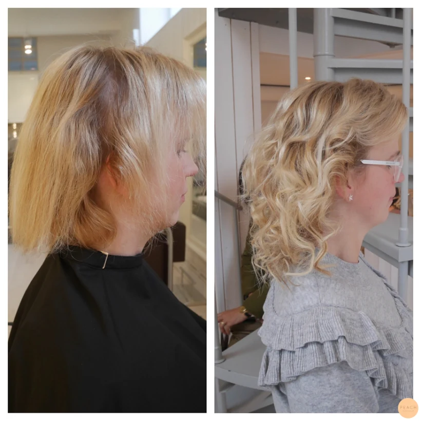 Extensions på kort hår