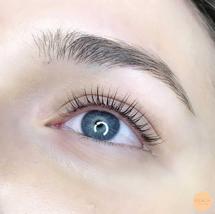 Yumi keratin lashlift på kortare fransar