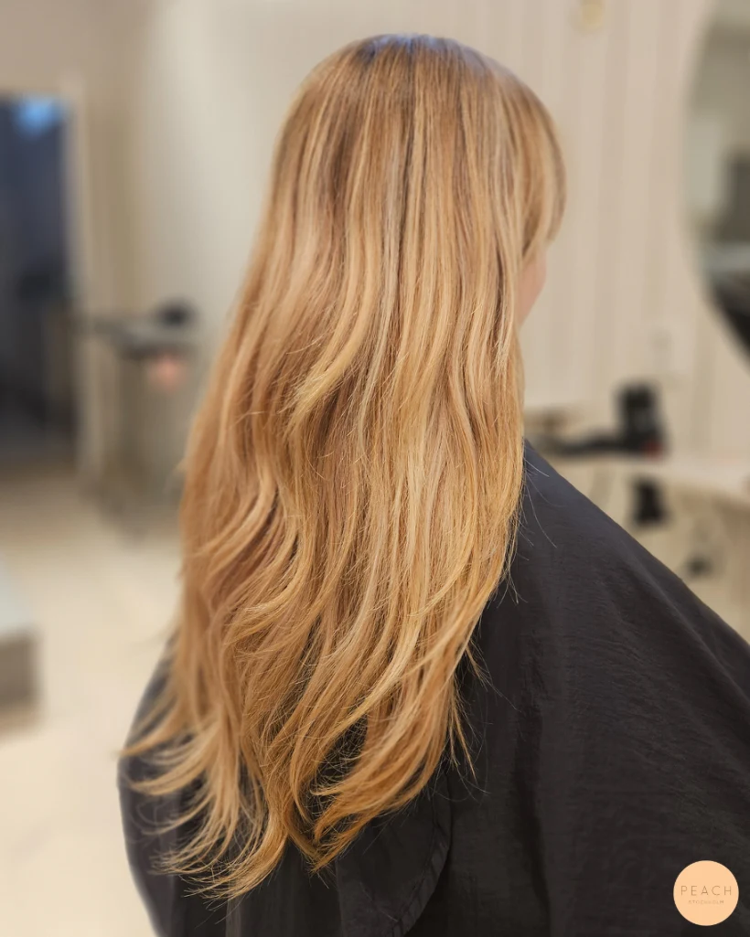 Golden rose hair