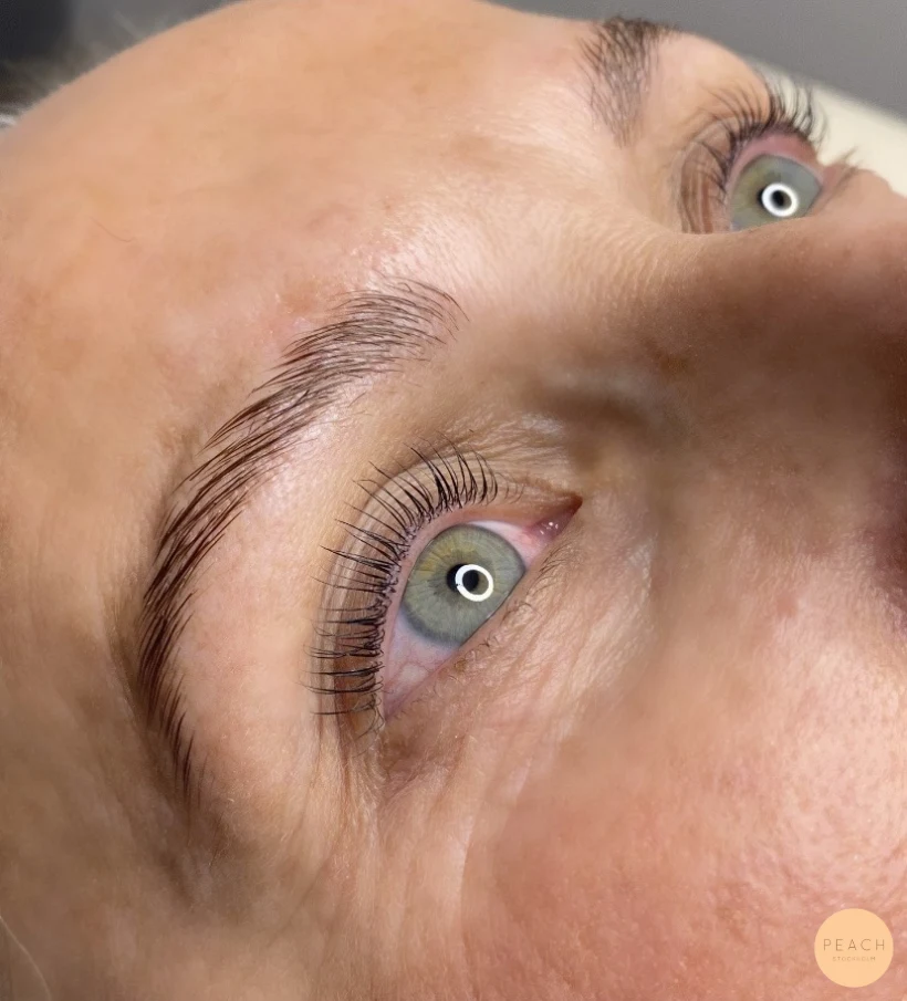 Yumi keratin lash lift – salongsresultat av Amanda Da Silva, 20 december 2021