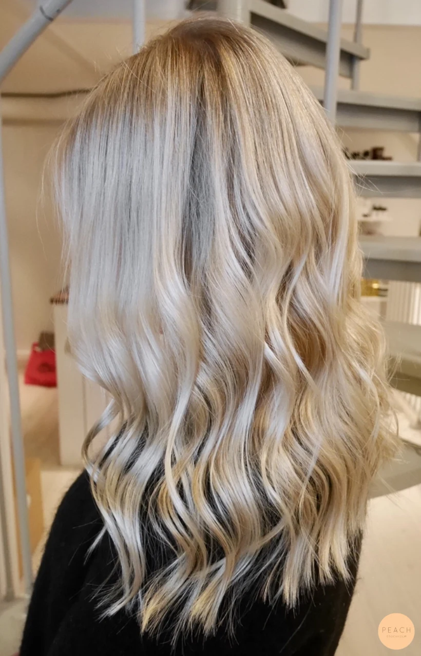 Blond hårfärg – salongsresultat av Julia Hemlén, 17 januari 2018