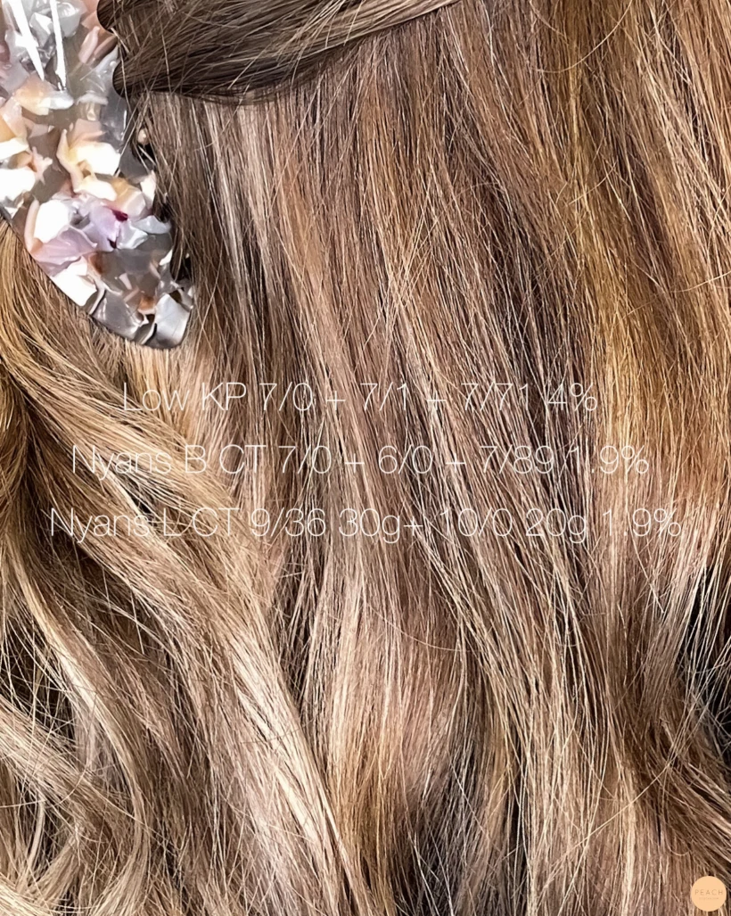 Caramel brown hair
