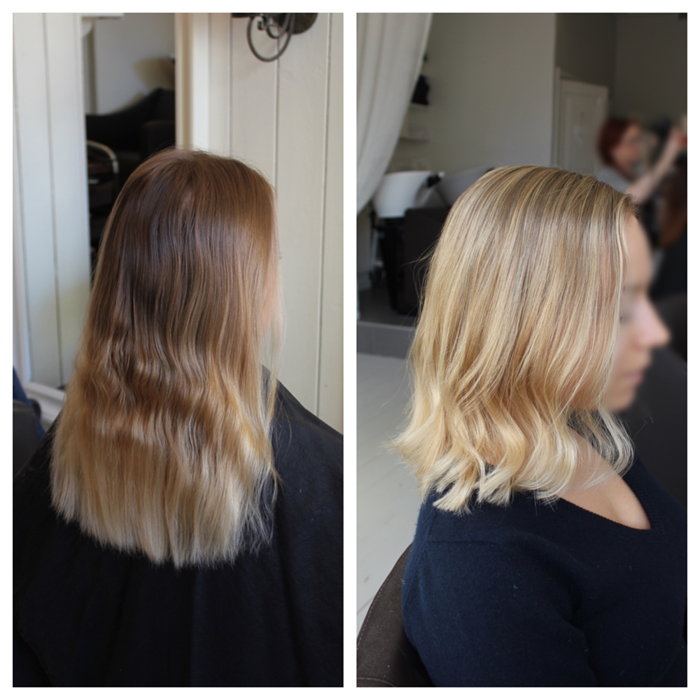 Blond Lob med ljusa slingor
