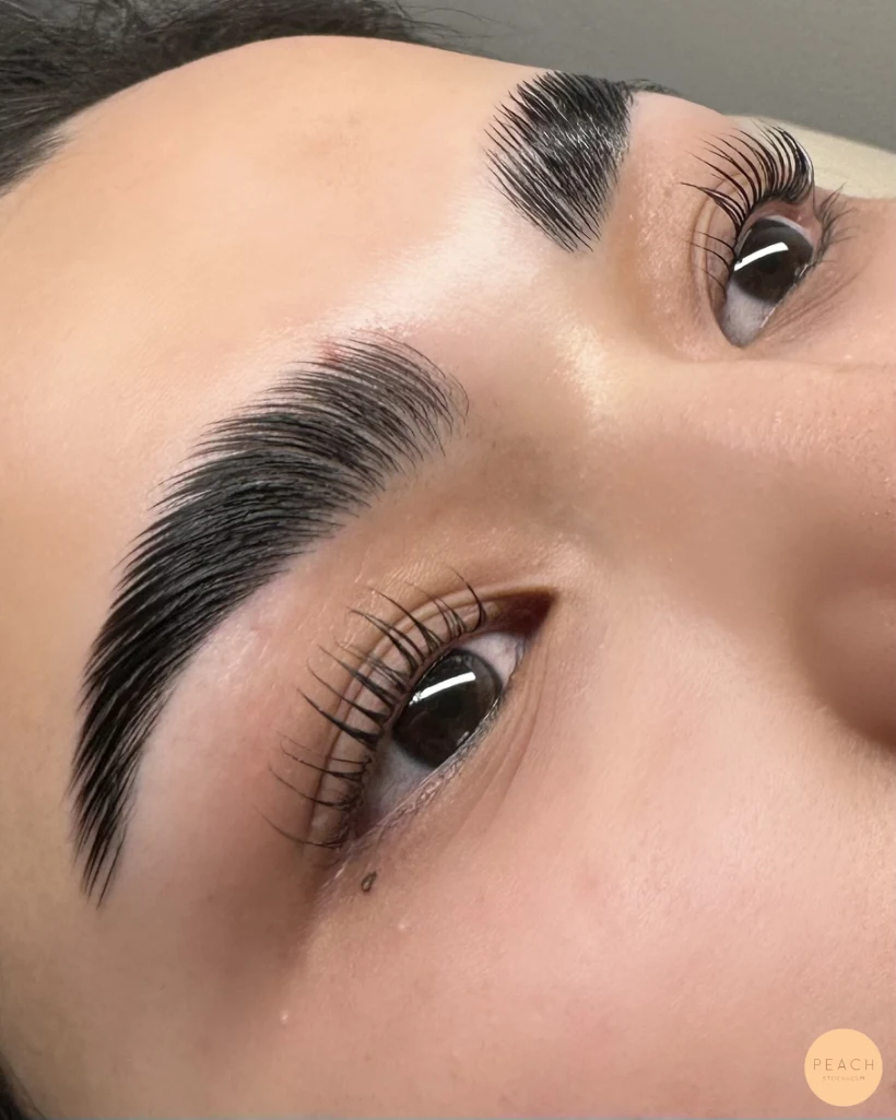 Kombobehandling lashlift och browlift