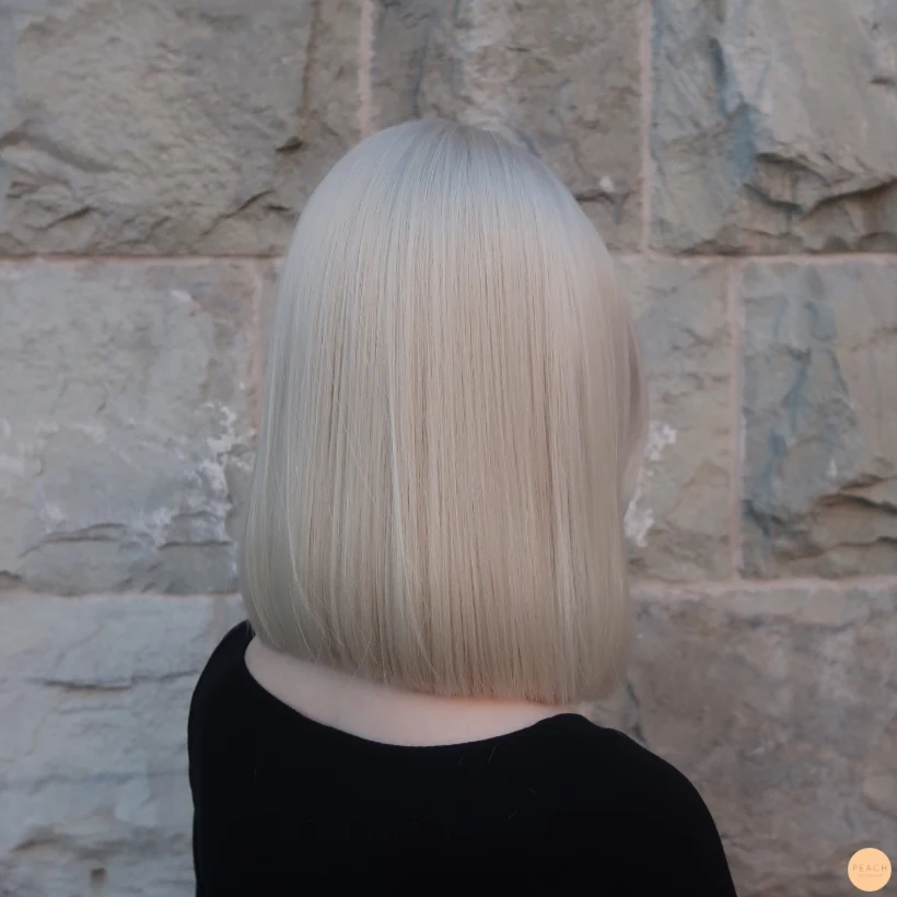 Hel blekt Isblond hårfärg