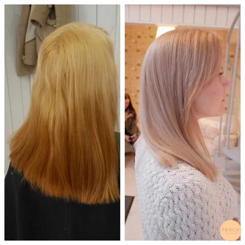 Kall blond med sval nyansering