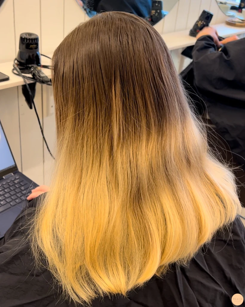 Beige blonde hair color