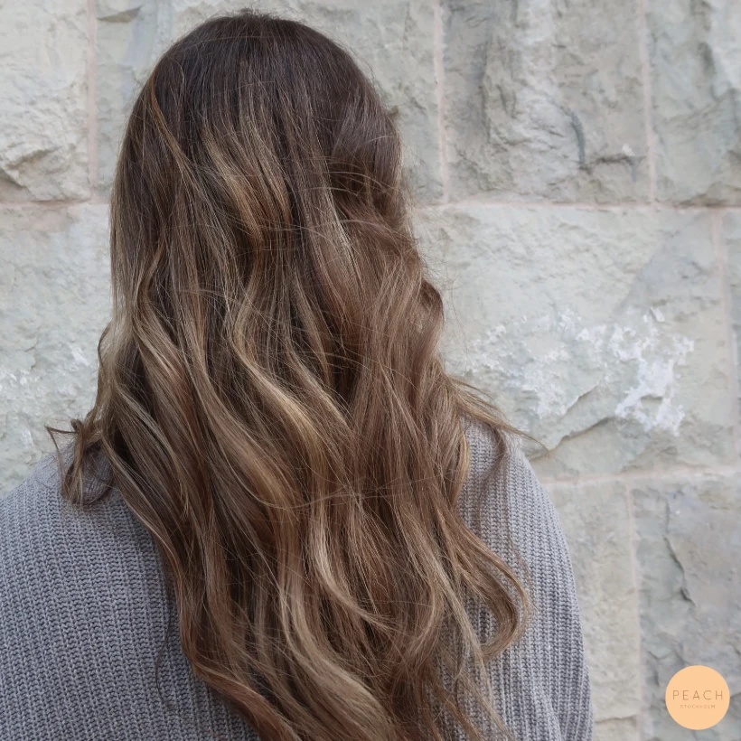 Bronde balayage med extra glans