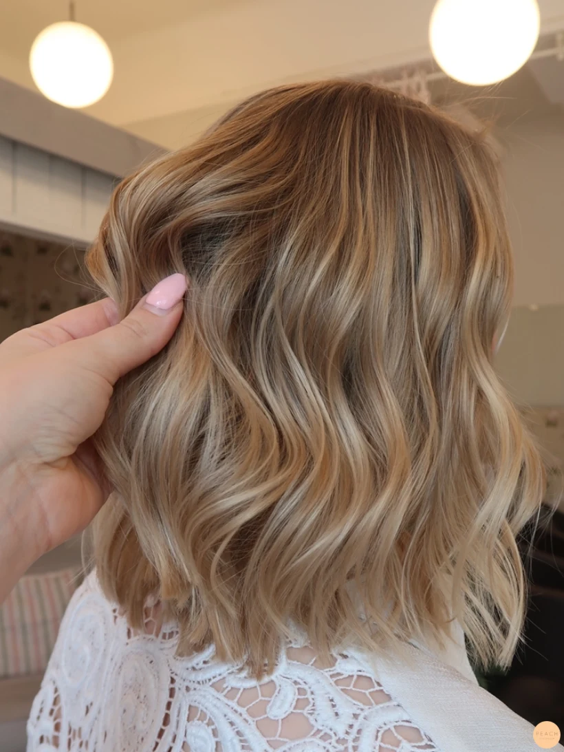 Lyxig blond hårfärg
