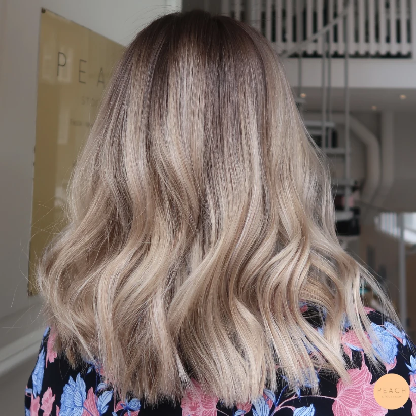 Balayage med kortare klippning