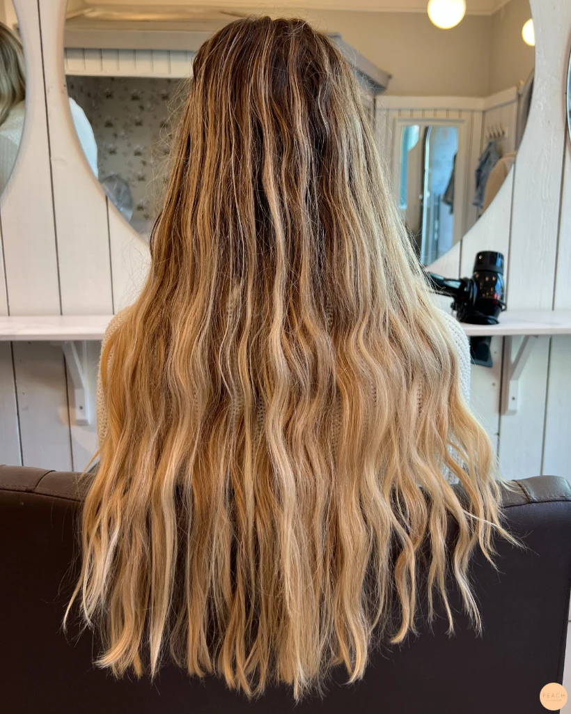 Cool blonde balayage