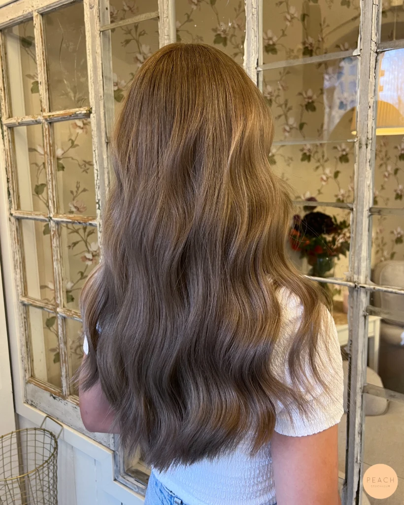 Blonde to brunette hair transformation🤎