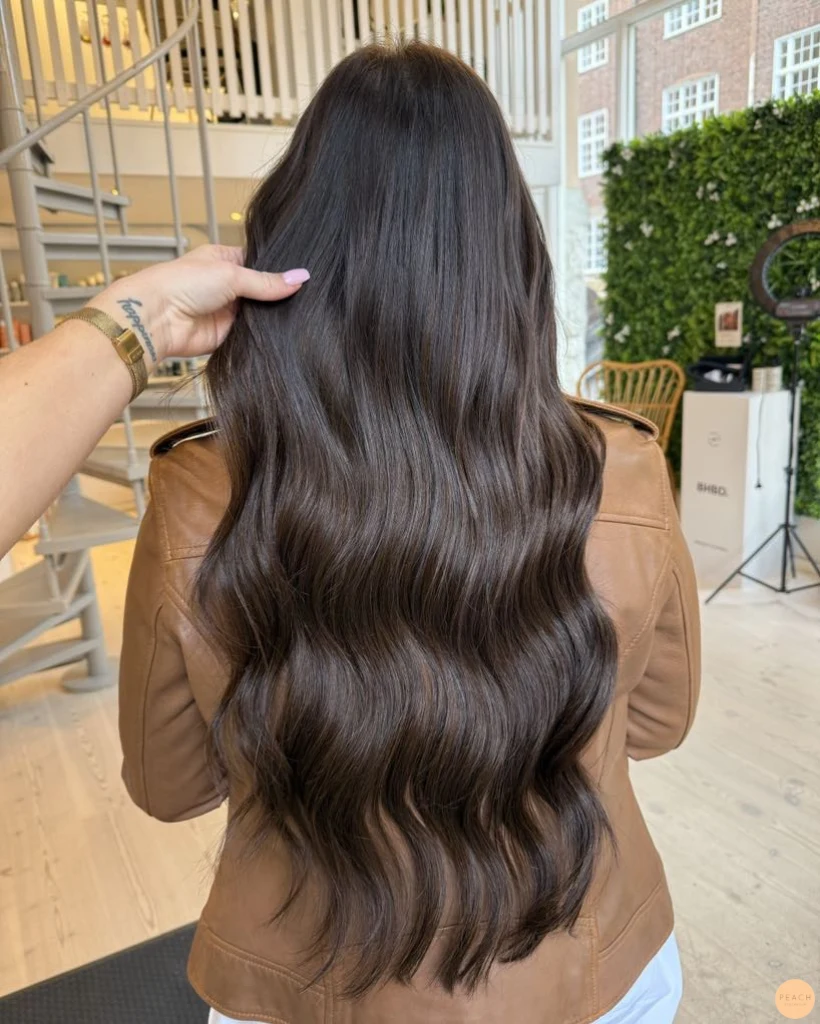 Coffee brown hair