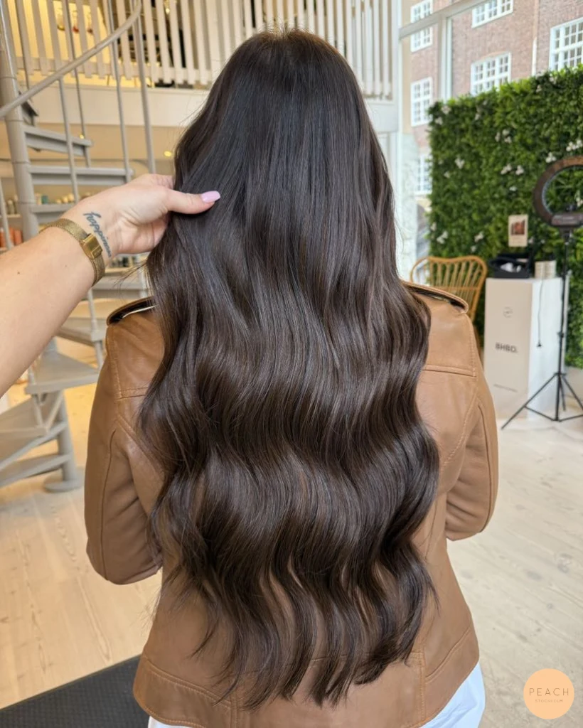 Coffee brown hair