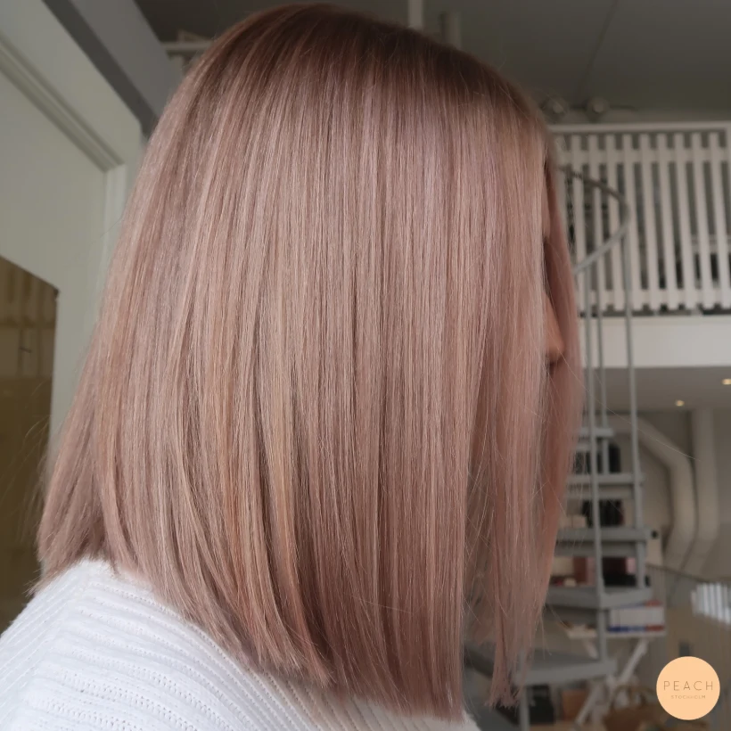 Illumina wella rosa balayage Stockholm