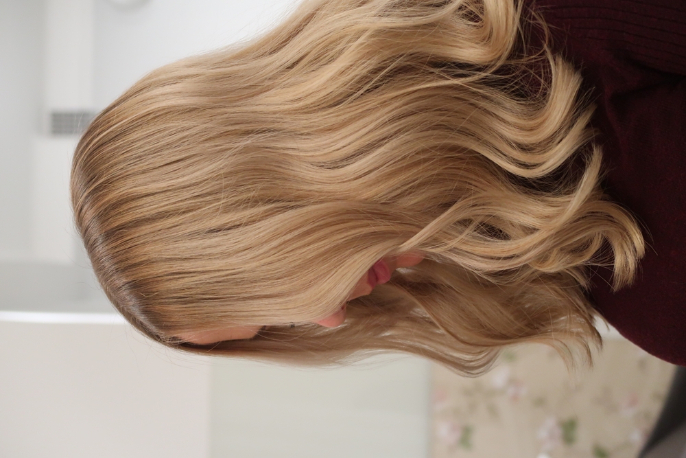 Balayage i mörkare hår