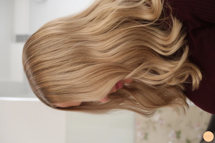 Balayage i mörkare hår