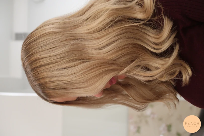Balayage i mörkare hår