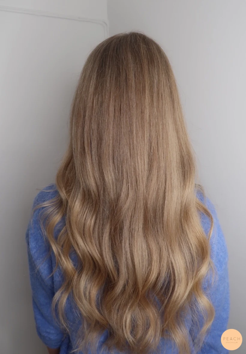 Beigeblond hårfärg
