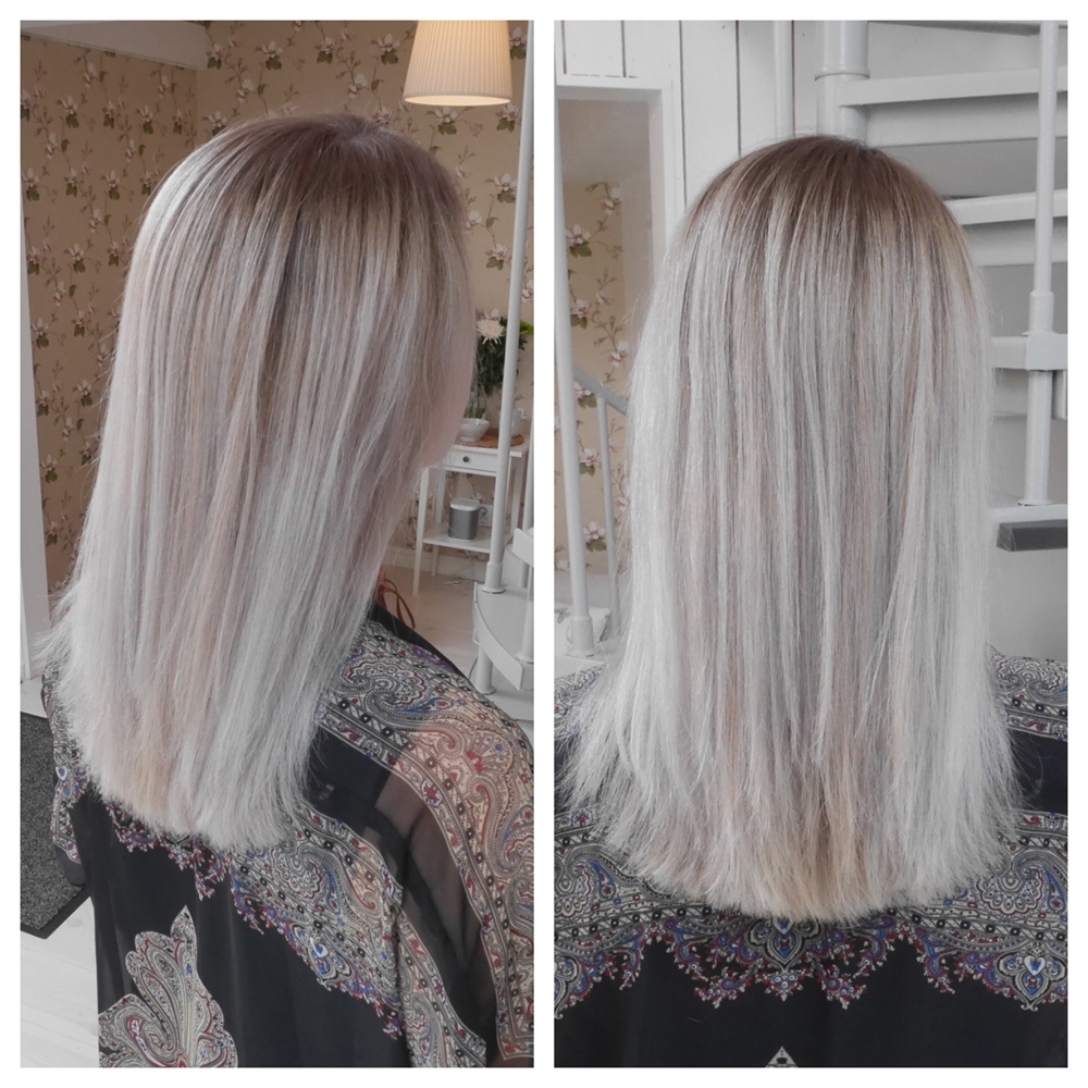 Gråblond hårfärg