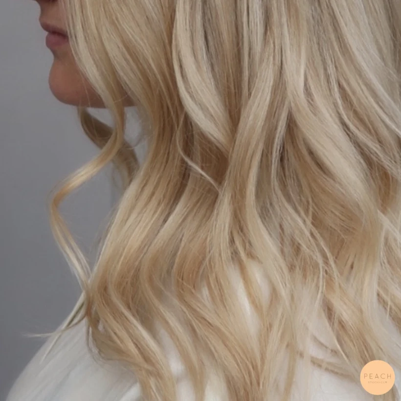 Blonde hair with highlights