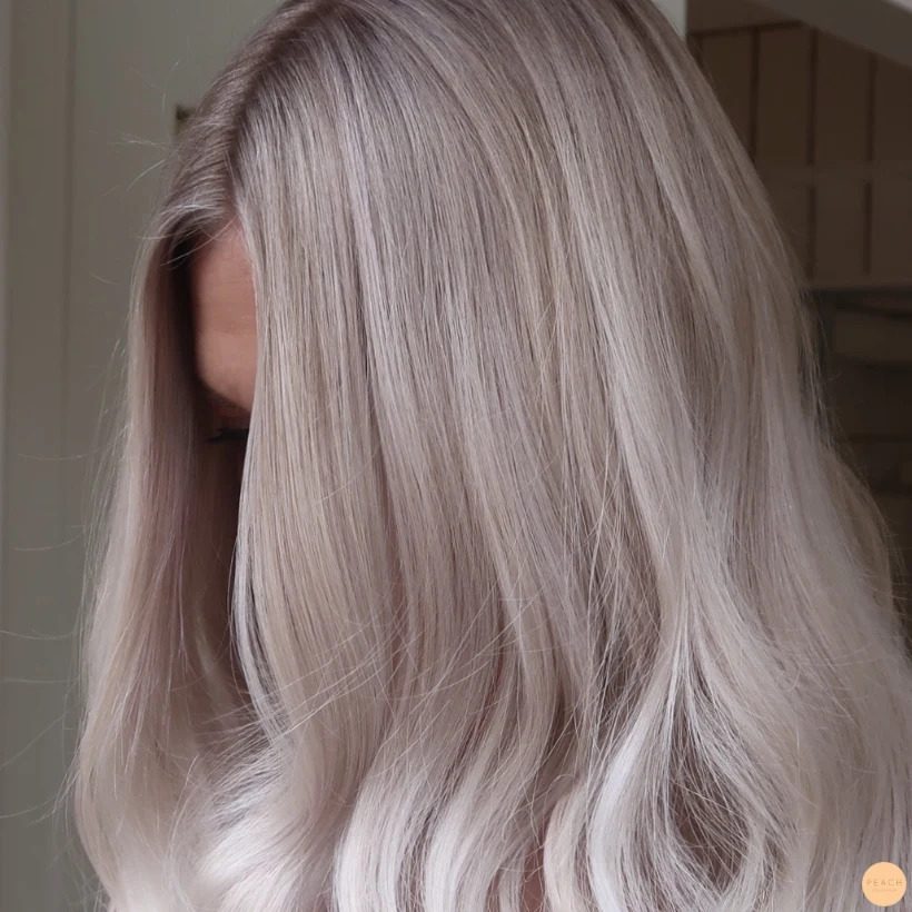 Kall blond hårfärg lob