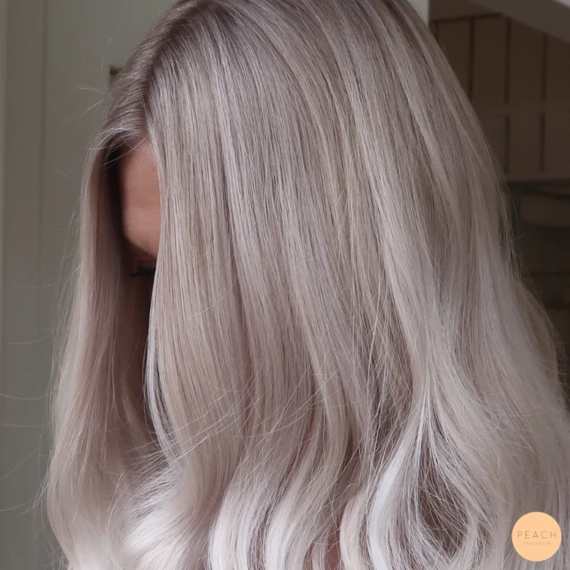 Kall blond hårfärg lob