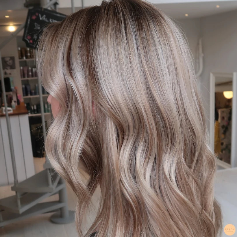 Beige blond hårfärg