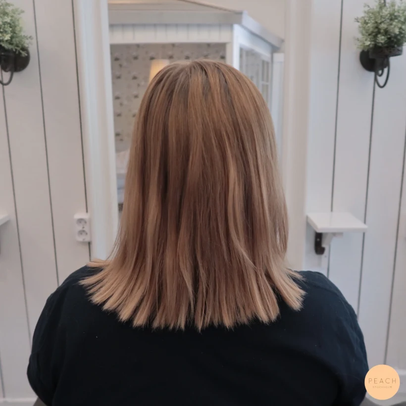 Rose blond hårfärg