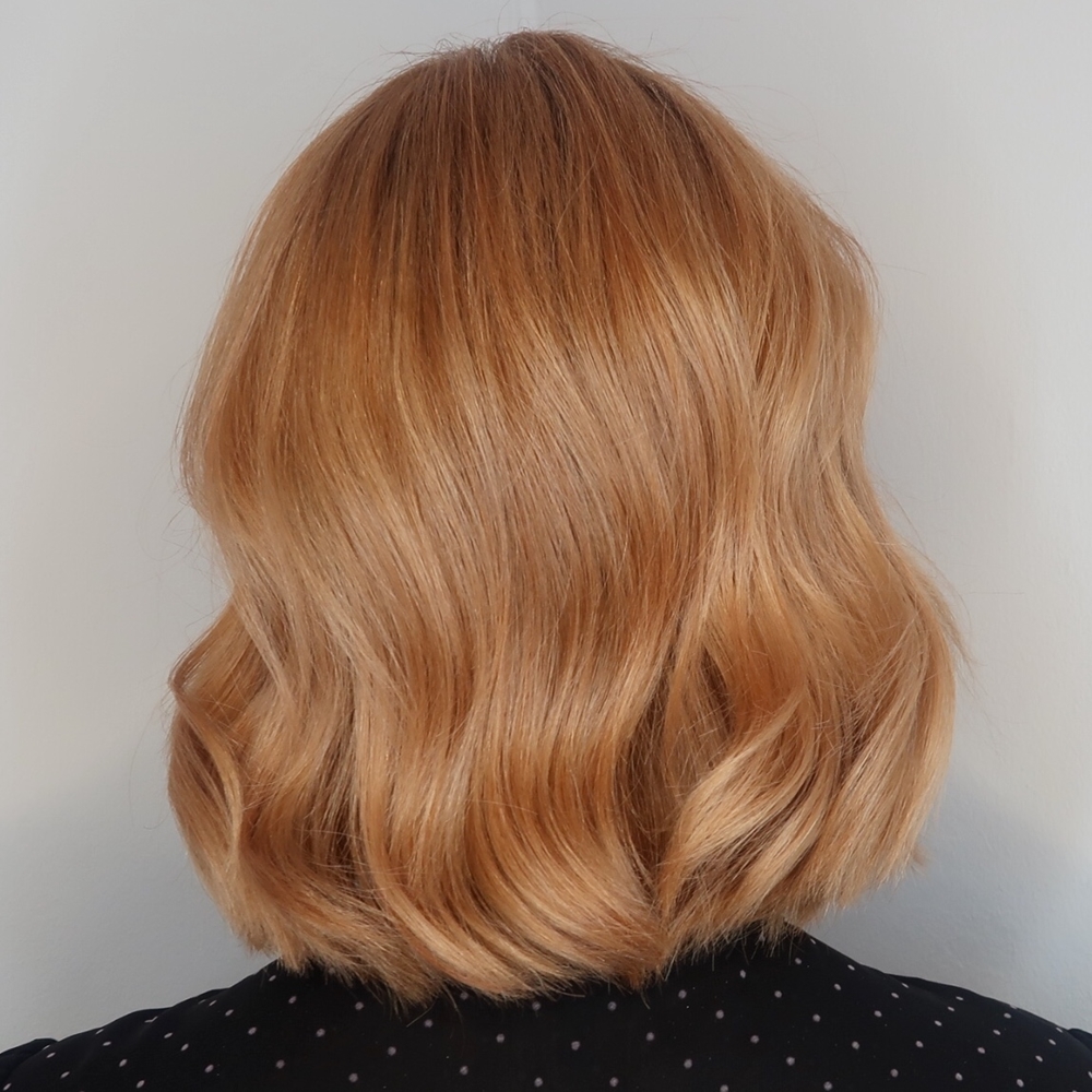 Copper peach hair color