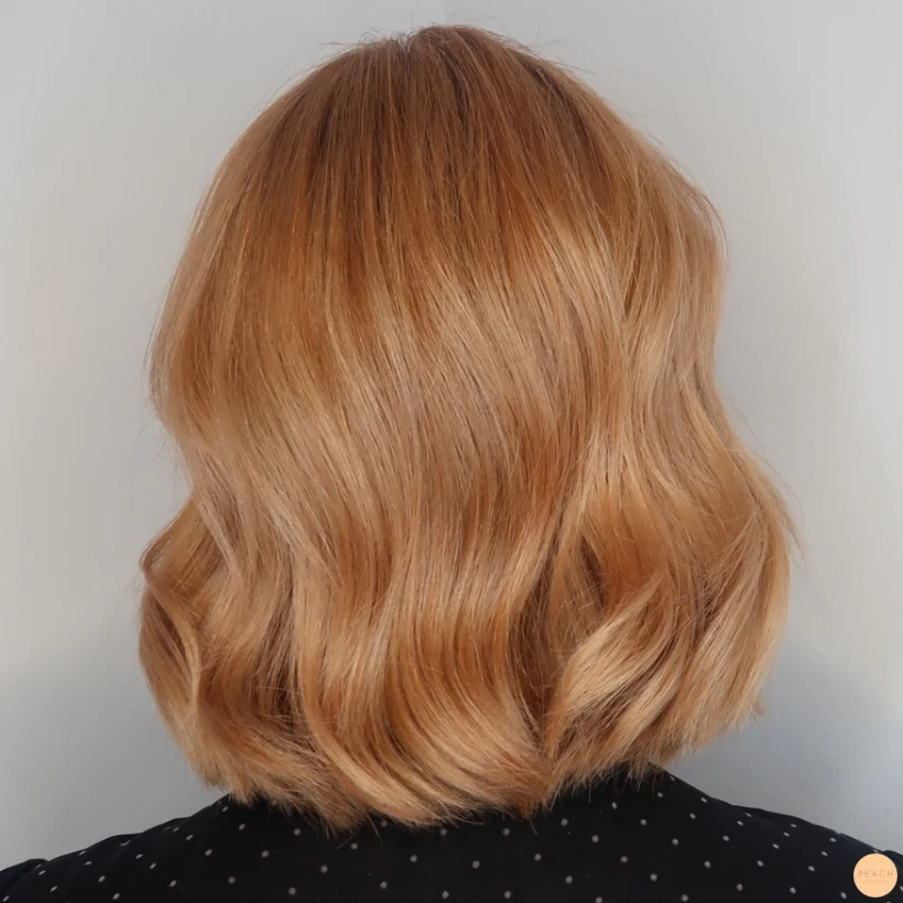Copper peach hair color