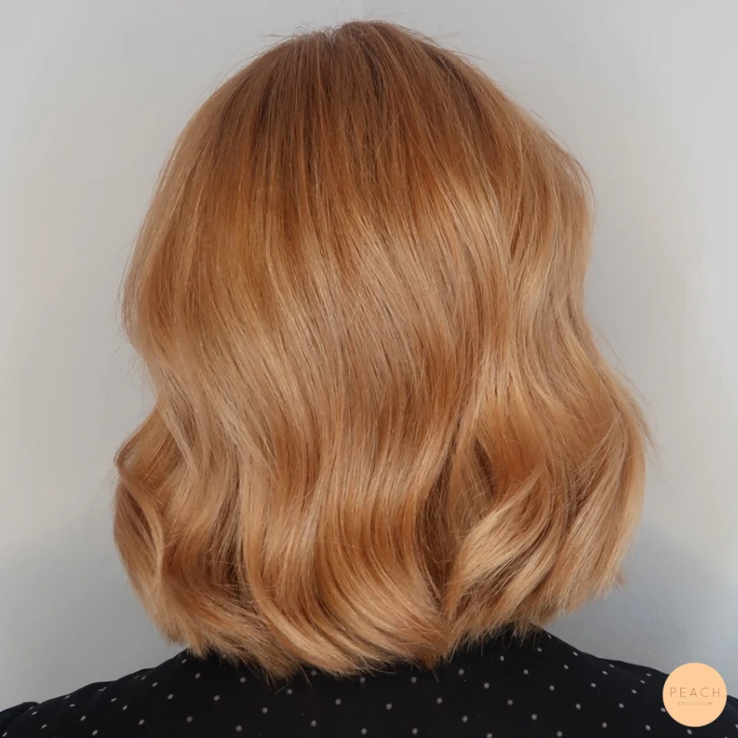Copper peach hair color