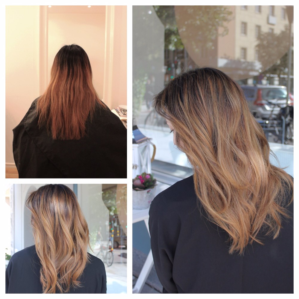 Mörkblond sombre