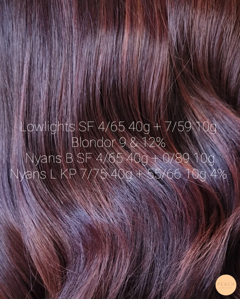 ❤️💜 Red violet hair color