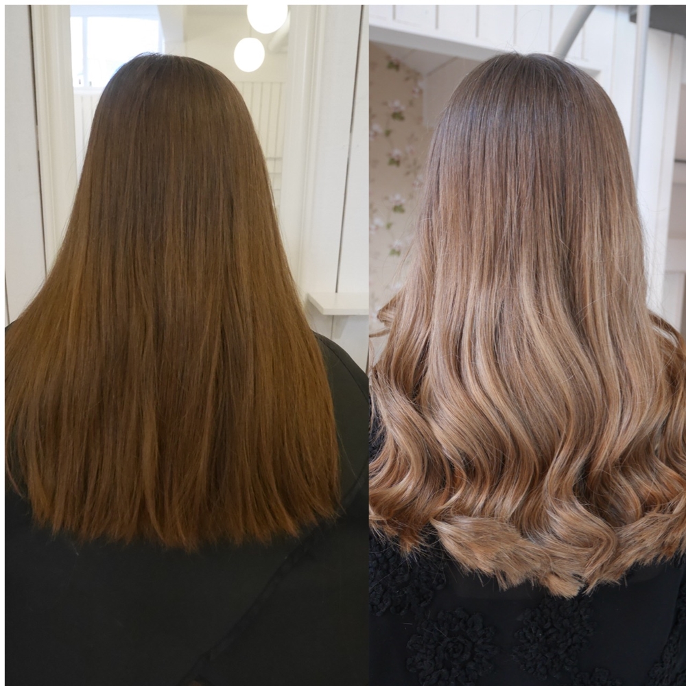 Från brun till ljusbeige