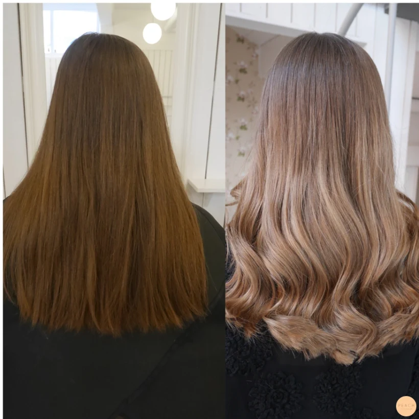 Från brun till ljusbeige
