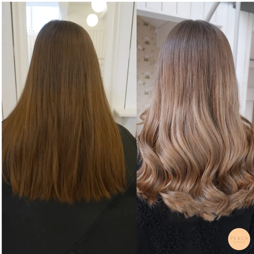 Från brun till ljusbeige