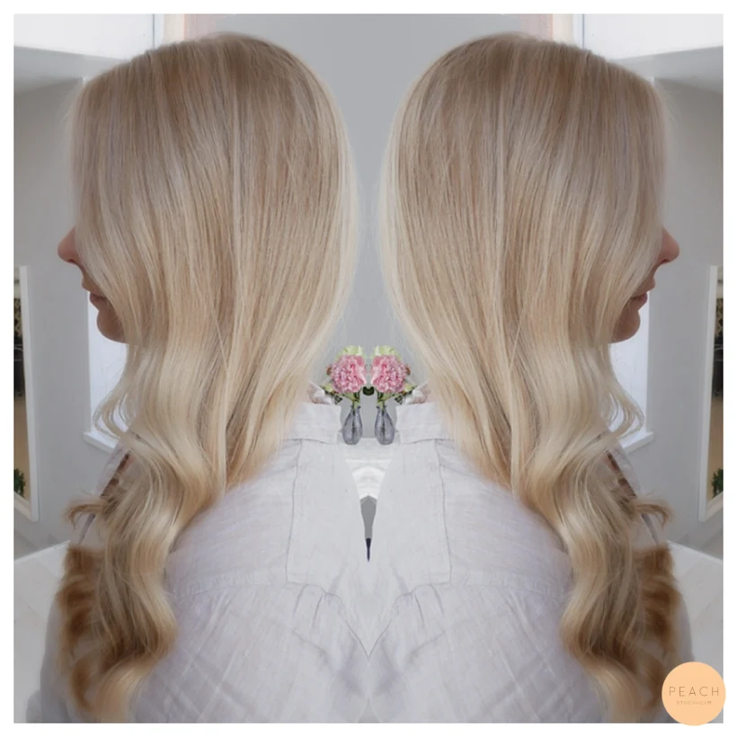 Sommarblond med ljusa slingor