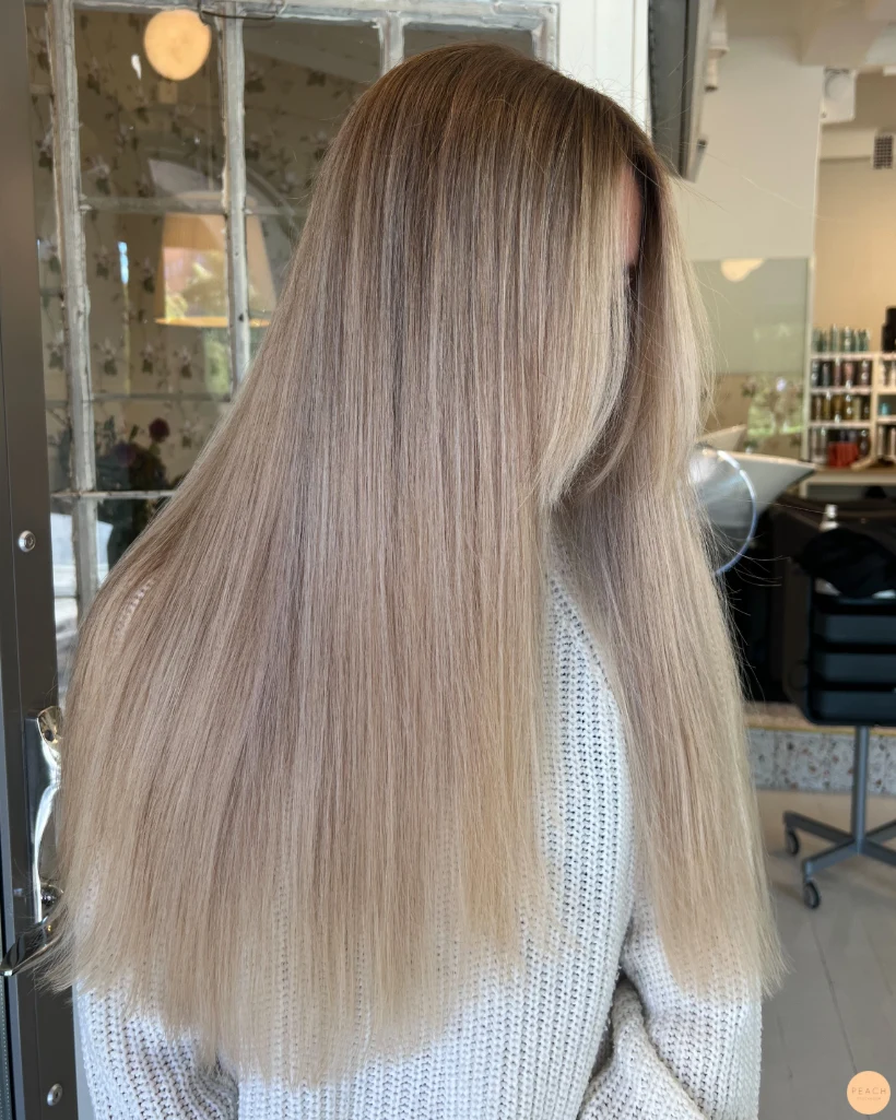 Cool blonde balayage