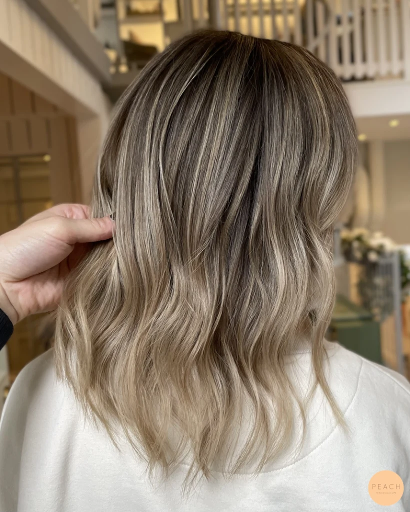 Balayage med mjuka teasylights