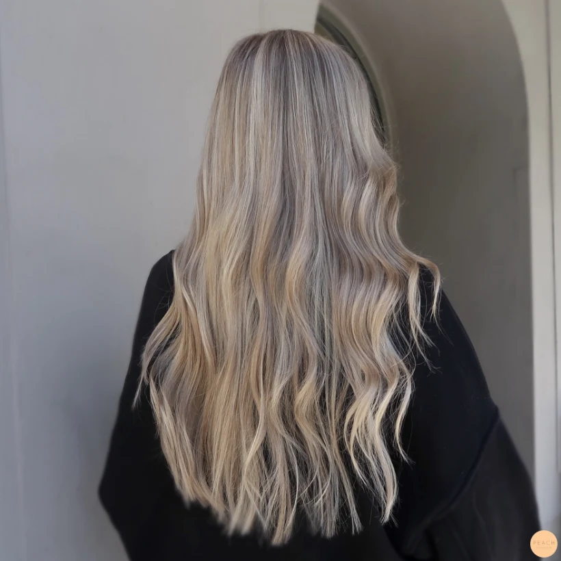 Blond balayage i kalla toner