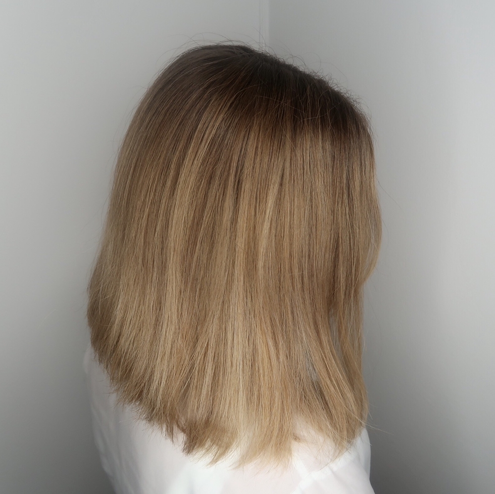 Varm balayage hårfärg