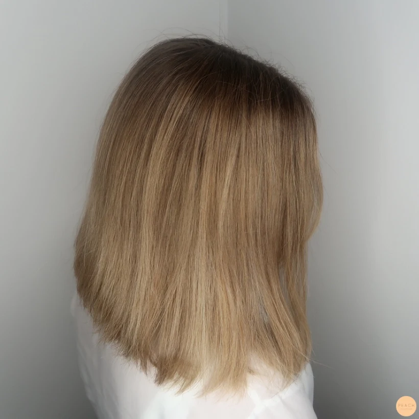 Varm balayage hårfärg