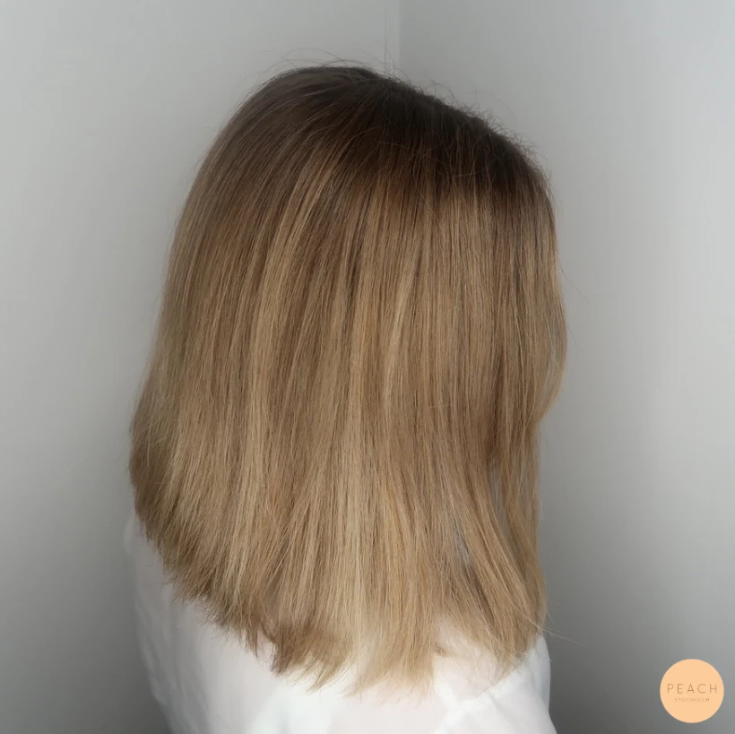 Varm balayage hårfärg